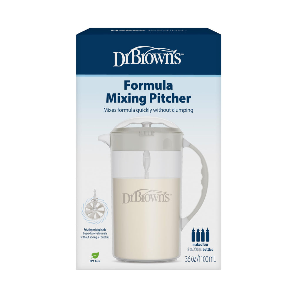 Dr. Brown's Formula Mixing Pitcher travel-friendly design supports on-the-go prep.