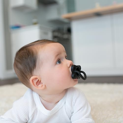 Dr. Brown's HappyPaci nipple-inspired shape mirrors familiar bottle for easy acceptance.