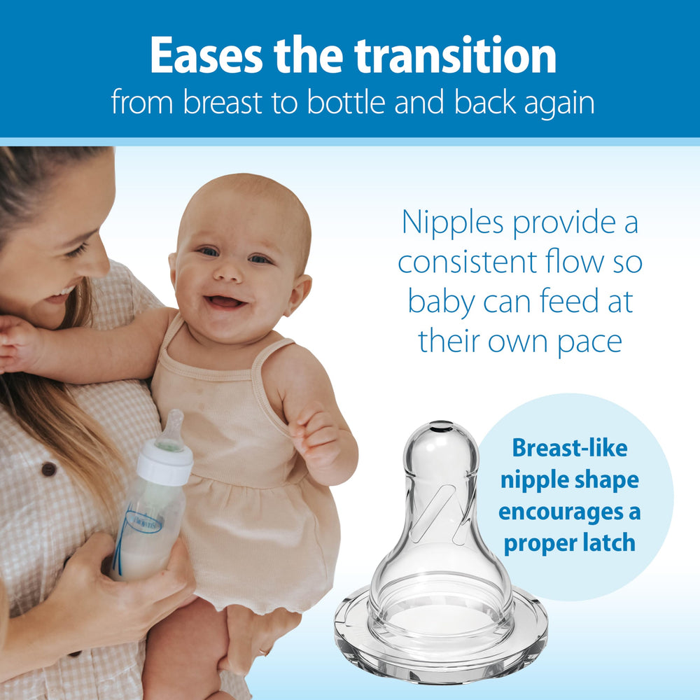 Dr. Brown's Level 1 slow-flow nipples for newborns
