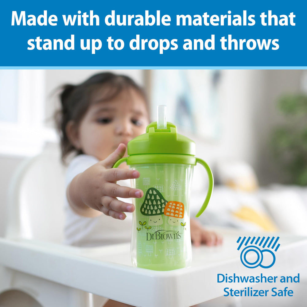 Dr. Brown's Milestones blue and green 2-pack keeps drinks ready for daily use.