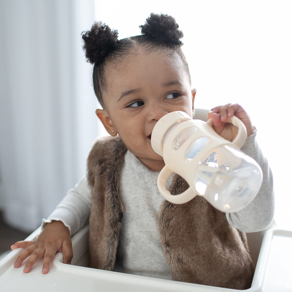 Dr. Brown's Milestones BPA-free materials provide safety-conscious feeding.