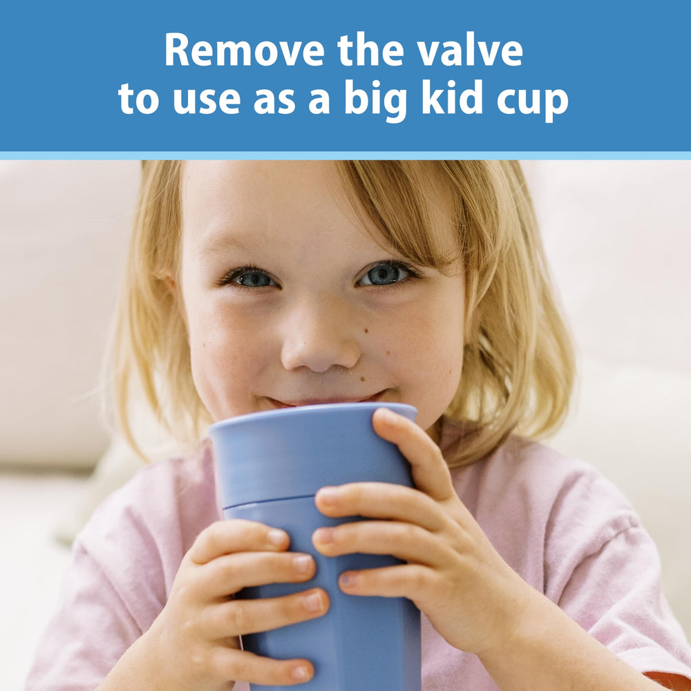 Dr. Brown's Milestones Cheers 360 travel-friendly cup is leak-free for on-the-go feeding.