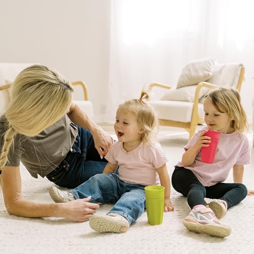 Narrow ergonomic shape supports tiny hands during sipping practice