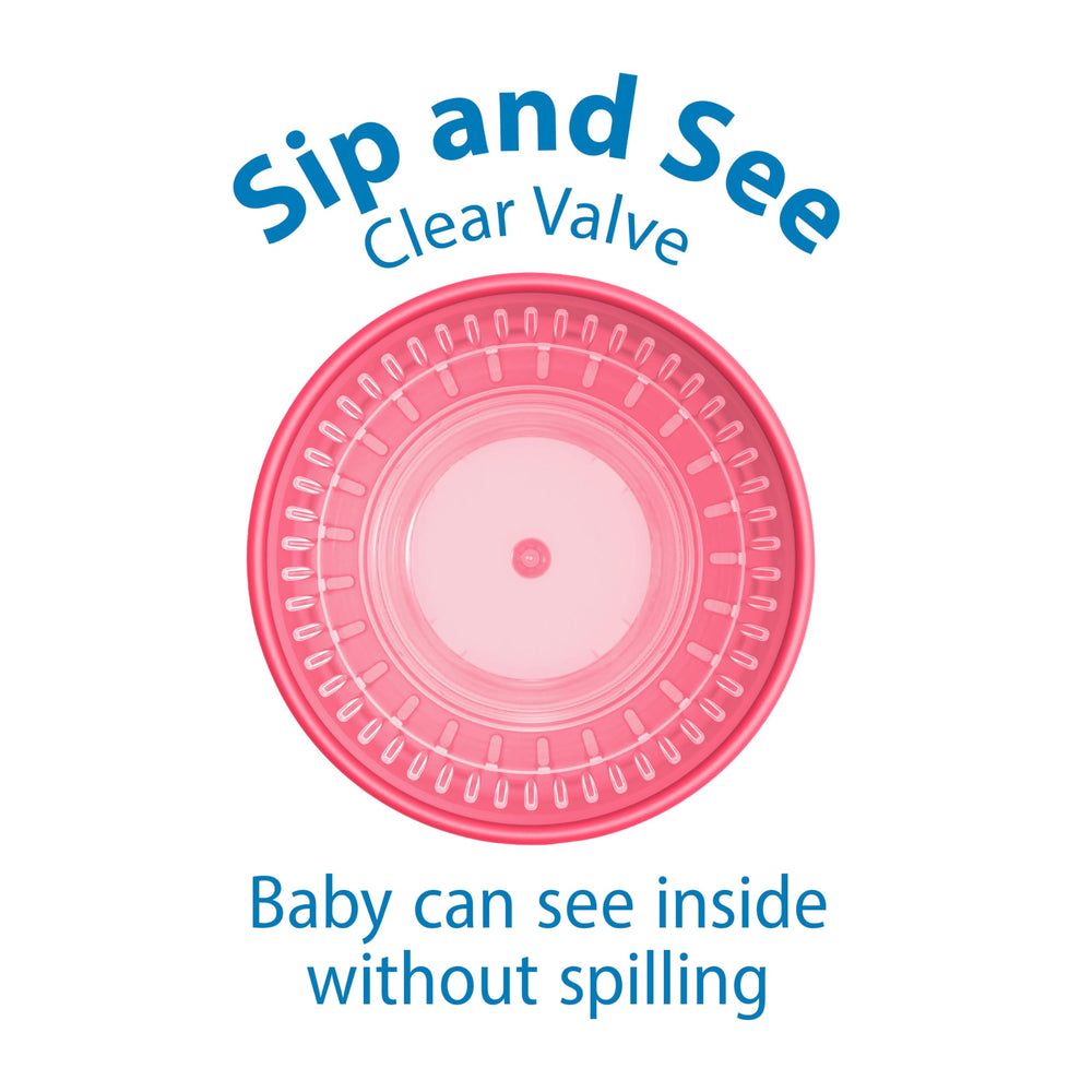 Sip and See valve visible inside the 360 cup for visual learning