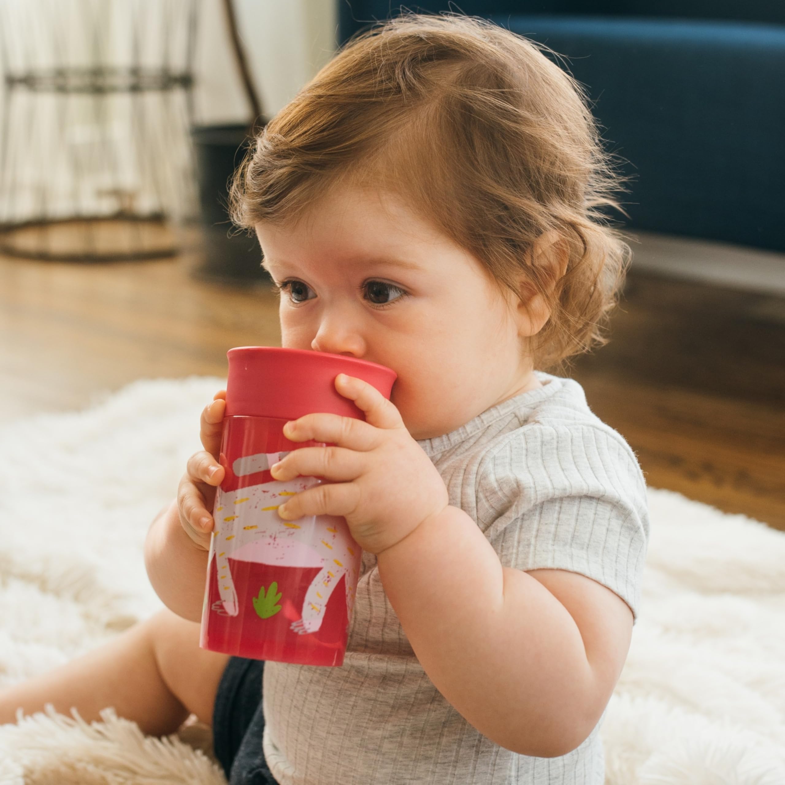 Dr. Brown's Milestones Cheers360 valve removable to grow with your toddler.