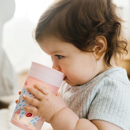 Dr. Brown's Milestones Cheers360 translucent sides help track refills.