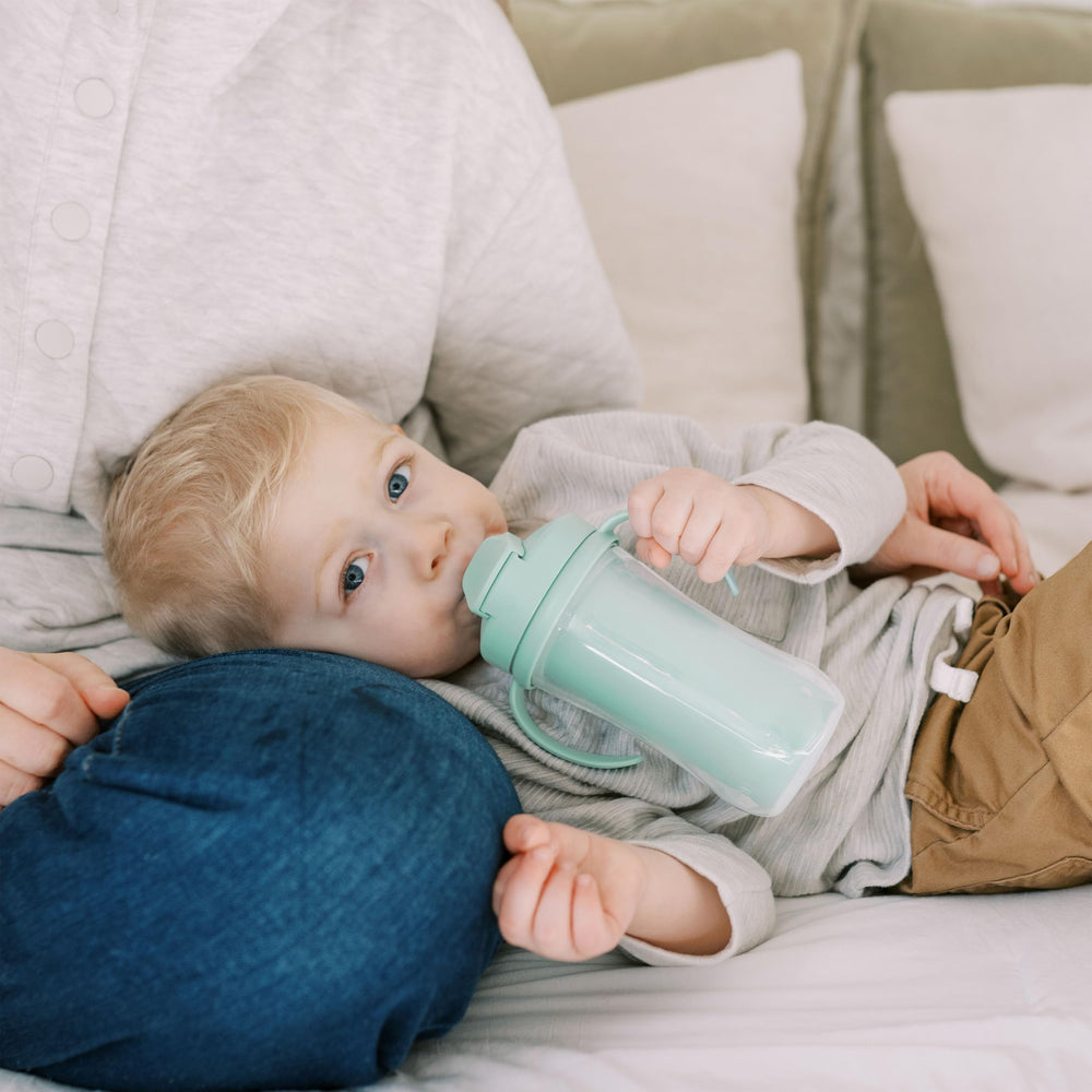Sterilizer-safe design supports busy family hygiene routines for Dr. Brown's Milestones cup.