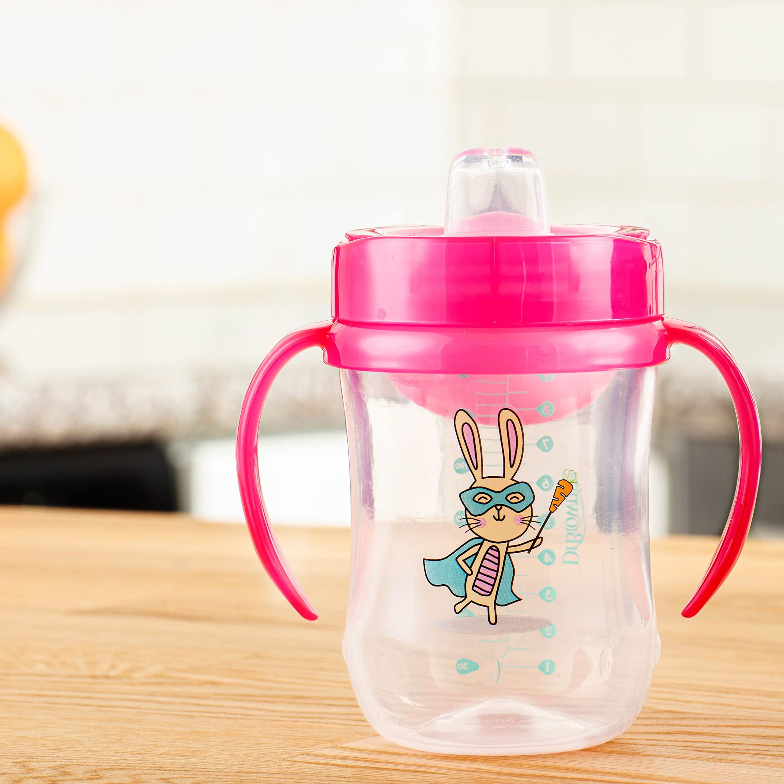 Dr. Brown's Milestones one-piece valve simplifies cleaning and assembly.