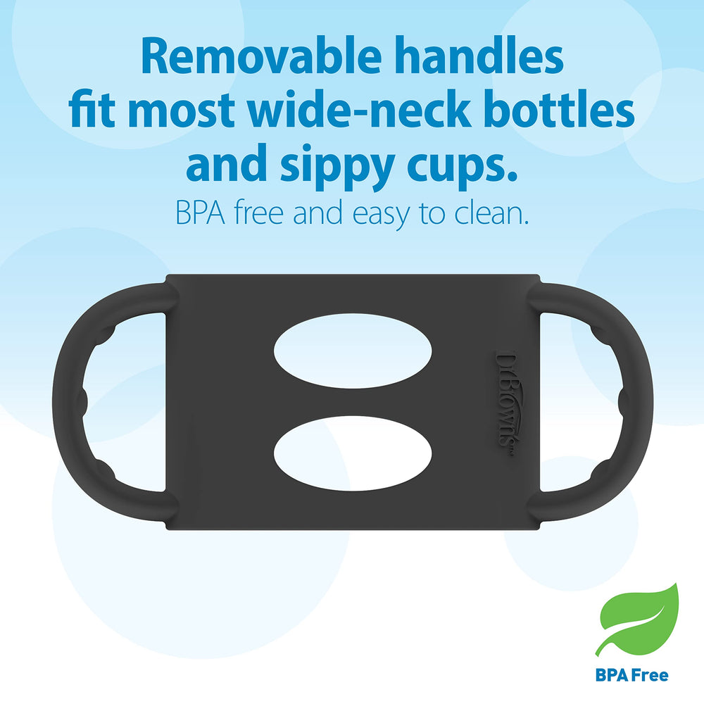 Dr. Brown's Milestones snap-on cap keeps spout clean while traveling.