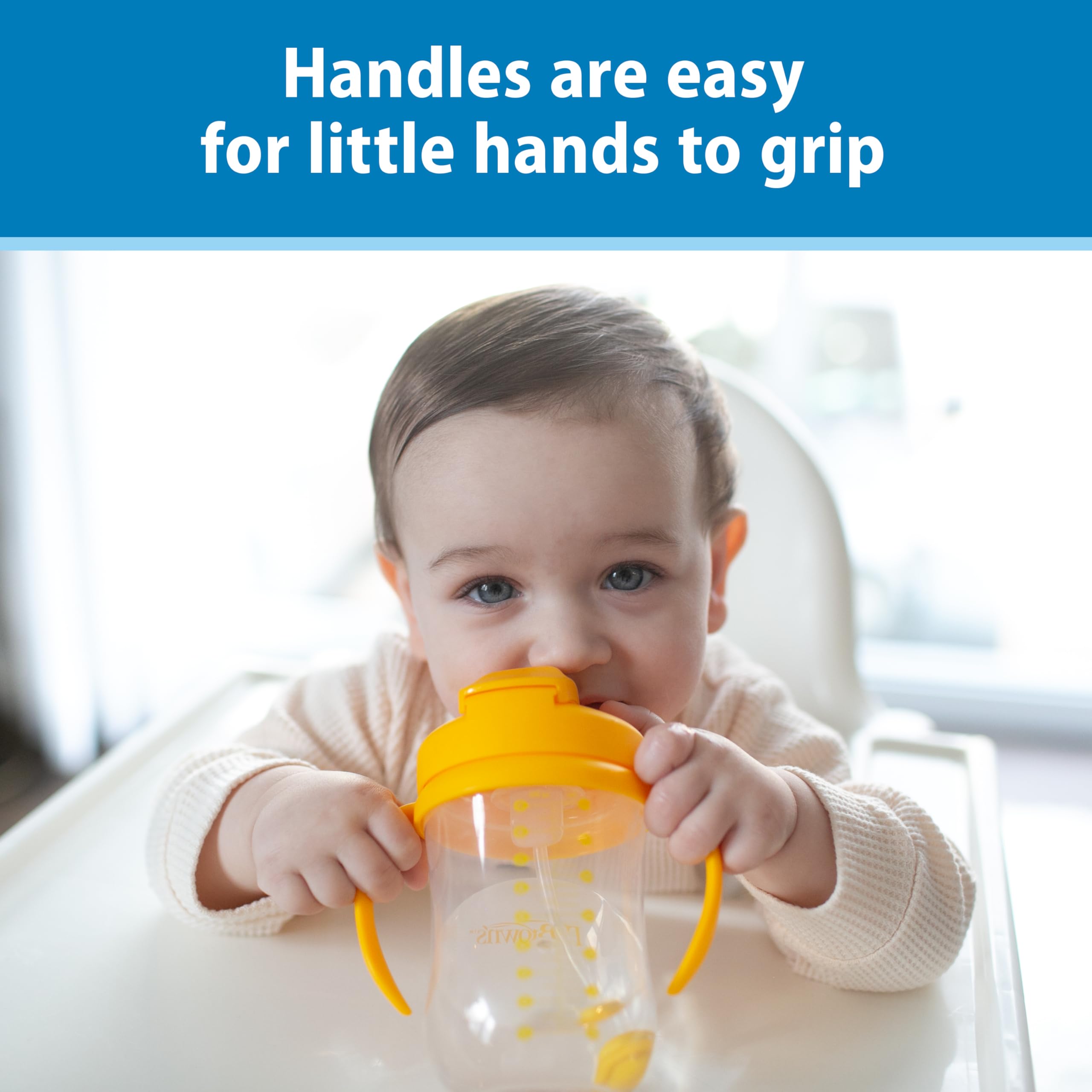 Spill-proof travel lid keeps straw clean on the go.