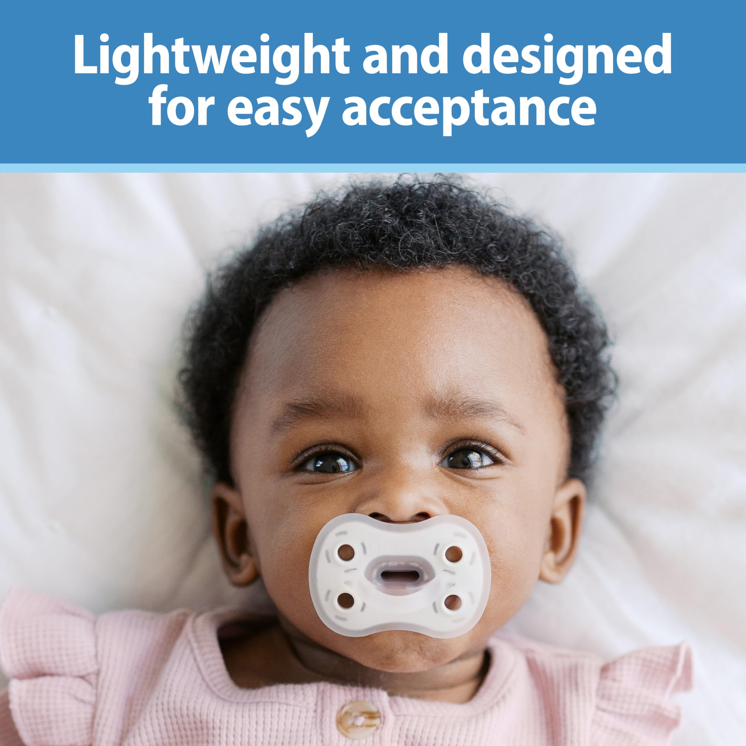 Breathable shield on Dr. Brown's Advantage for skin airflow