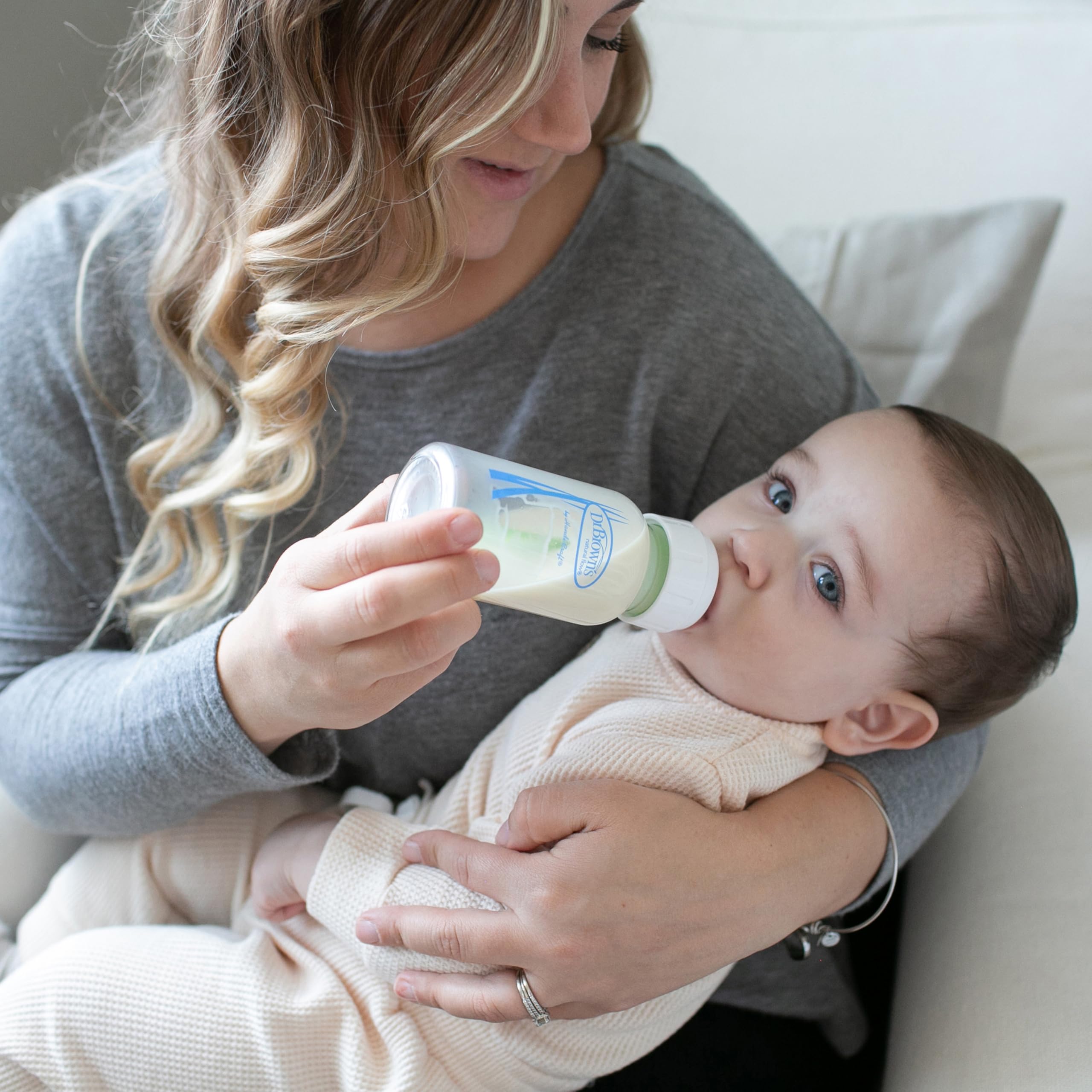 Dr. Brown's sustainable glass bottle supports long-term feeding