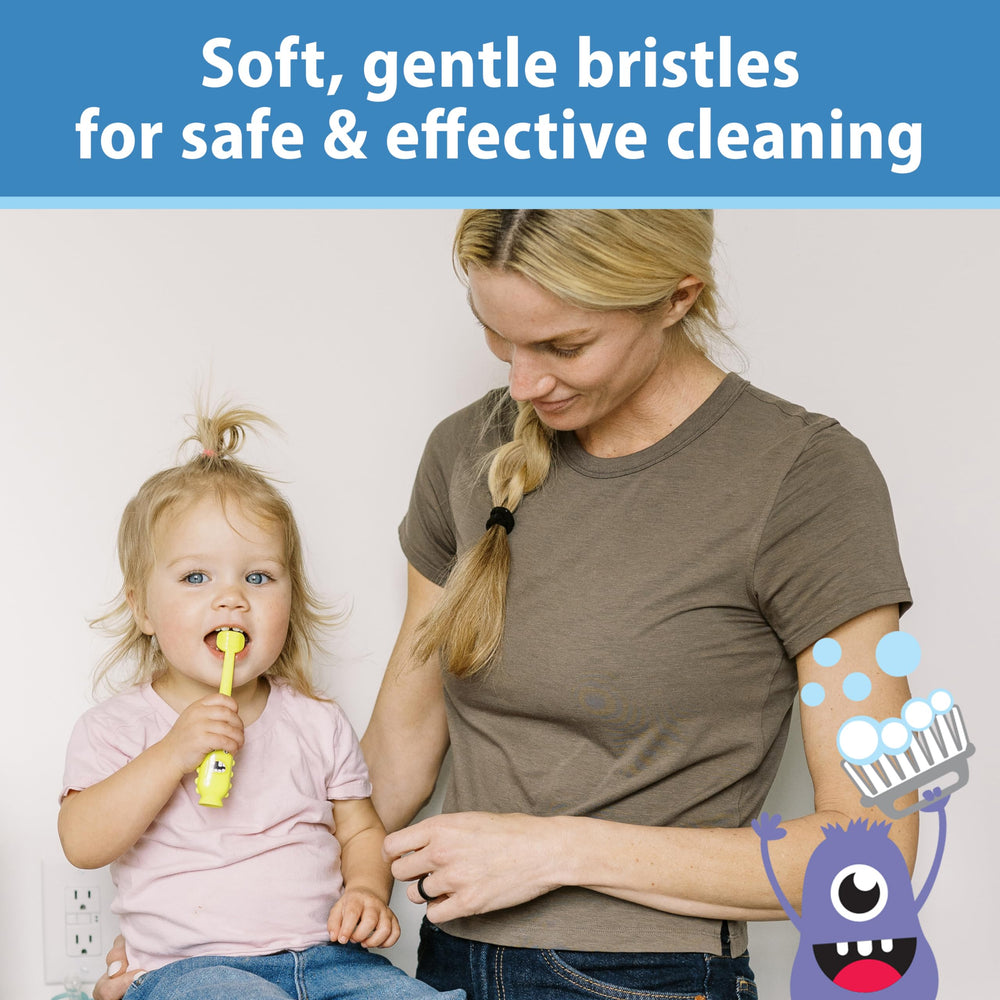 Dr. Brown's ToothScrubber designed for ages 1-4 years.