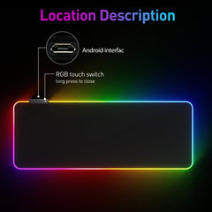 DR CATCH RGB Mousepad memory function recalls last lighting state.