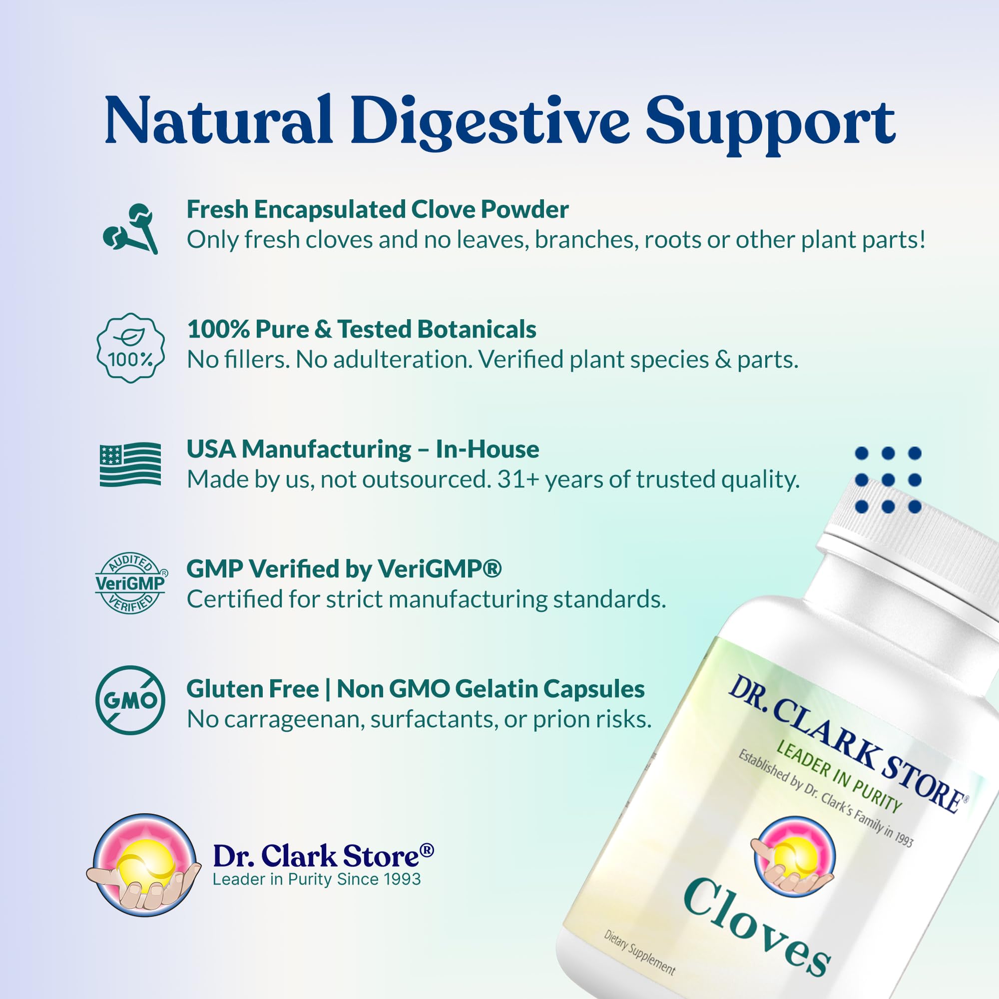 Dr Clark Store 100-day supply packaging close-up.