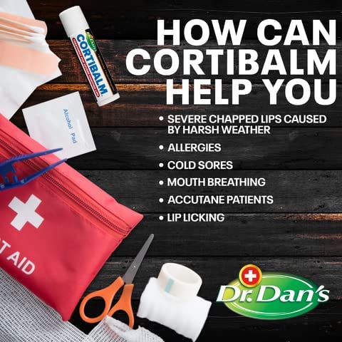 Dr. Dan’s Cortibalm 1-percent-hydrocortisone label indicates medicated relief