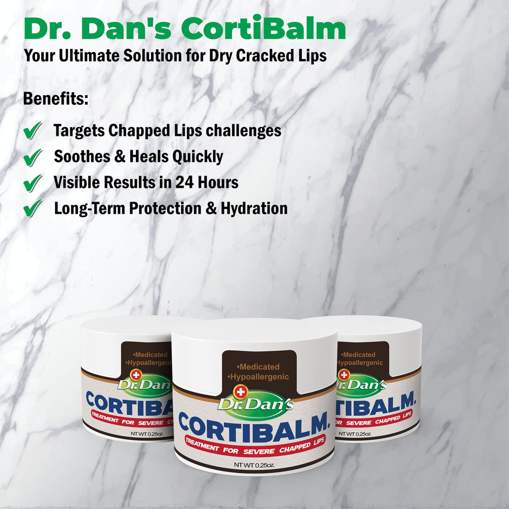 Dr. Dan's Cortibalm jar open reveals creamy balm texture.