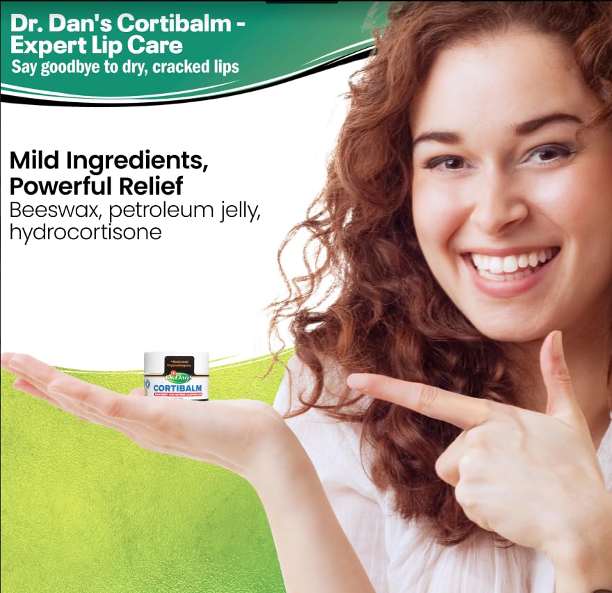 Dr. Dan's Cortibalm jar side view for easy application.