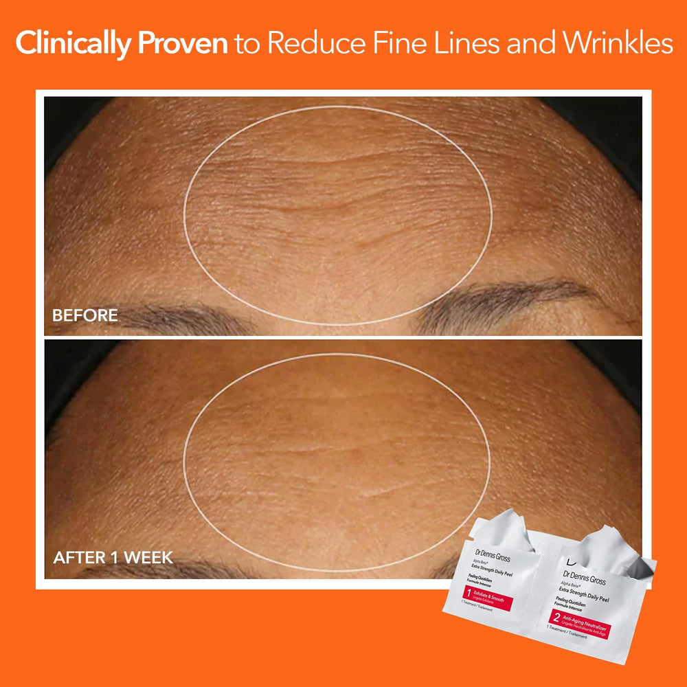 Packaging label of Dr Dennis Gross Alpha Beta Daily Peel