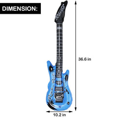 DR.DUDU inflatable guitar 37in pink ideal for kids' performances and photo moments.
