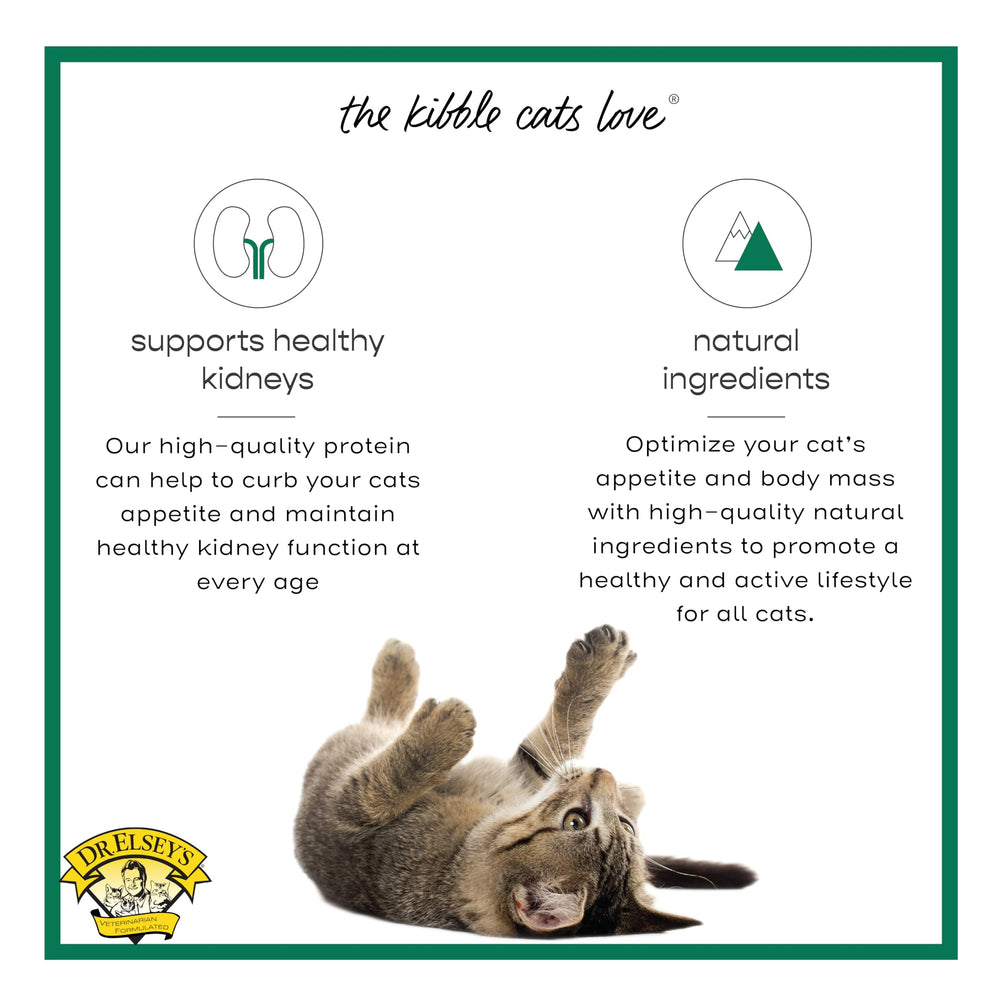 Dr. Elsey's Cleanprotein ingredients graphic underlines premium animal-based protein.