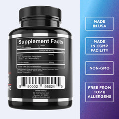 DR. EMIL NUTRITION Arginine Plus label close-up highlighting L-Arginine and Citrulline for training.