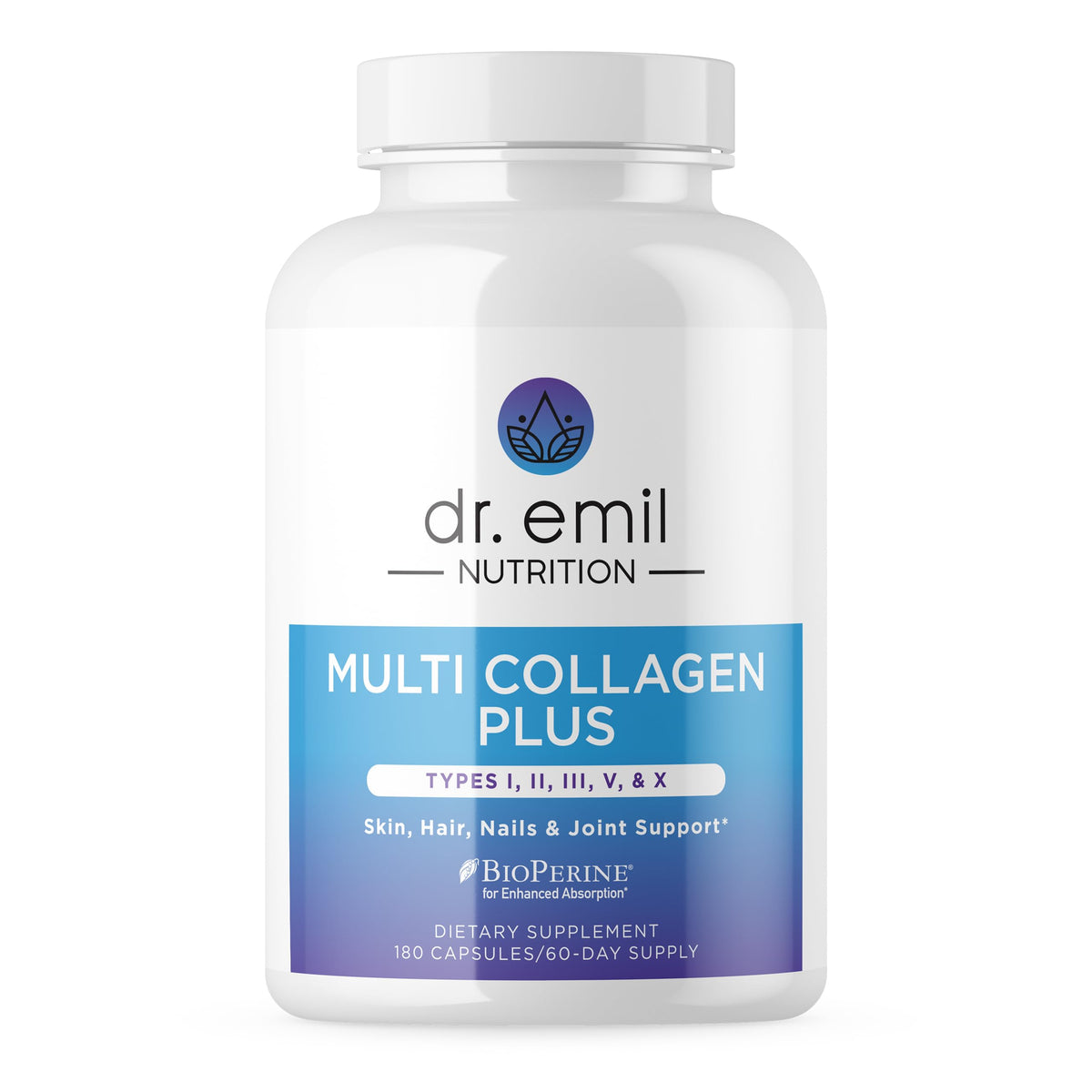 DR. EMIL NUTRITION Women's Multi Collagen bottle, multi-type formula for skin and joints