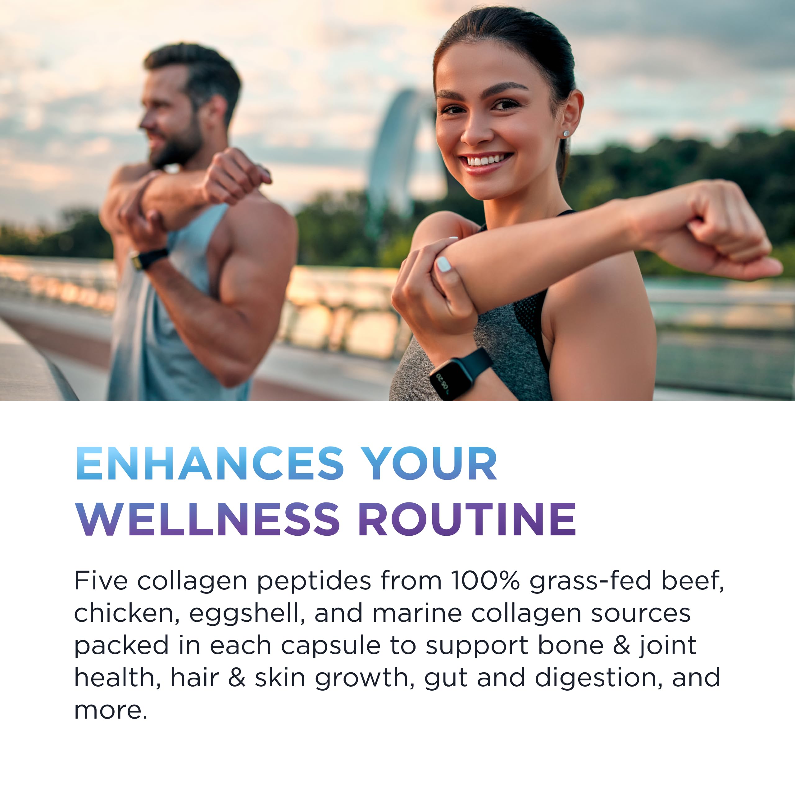 Label shot of DR. EMIL NUTRITION Multi Collagen highlighting gluten-free and non-GMO claims