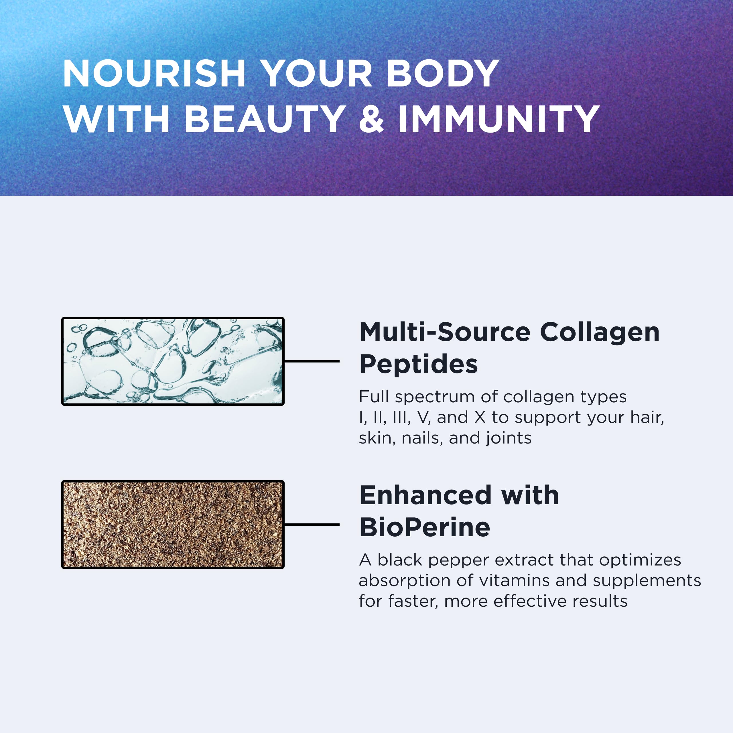 DR. EMIL NUTRITION capsules close-up show hydrolyzed collagen texture for daily use