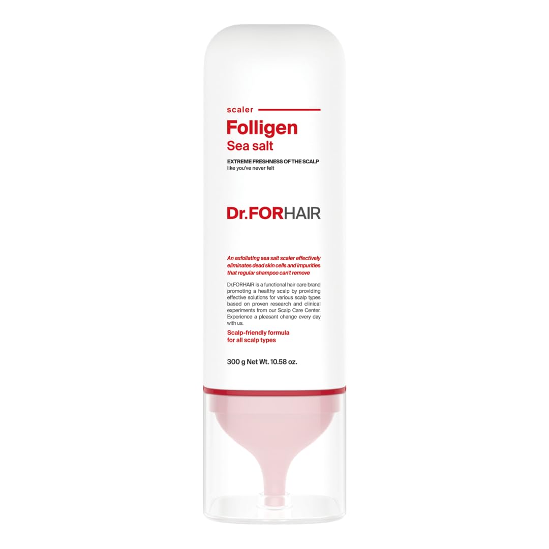 DR.FORHAIR Folligen Sea Salt Scaler bottle cleanses and refreshes the scalp.