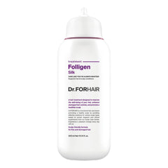 DR.FORHAIR Folligen Silk Treatment bottle highlighting scalp hydration and hair strengthening