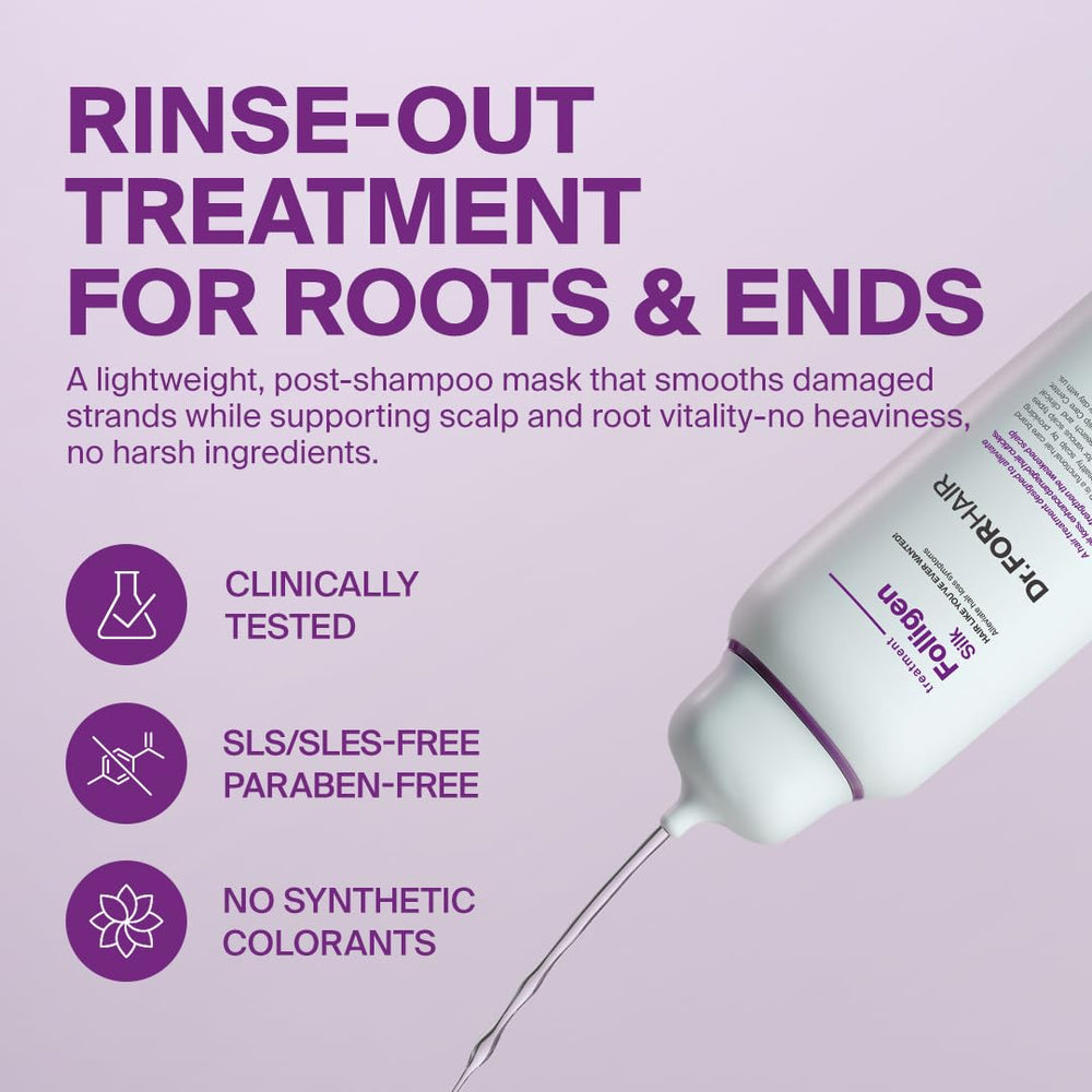 DR.FORHAIR Folligen Silk Treatment creamy lather ready for gentle massage and cleansing