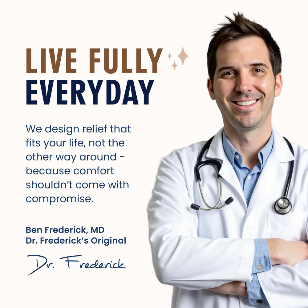 Gift-ready packaging from Dr. Frederick's Original for wellness self-care.