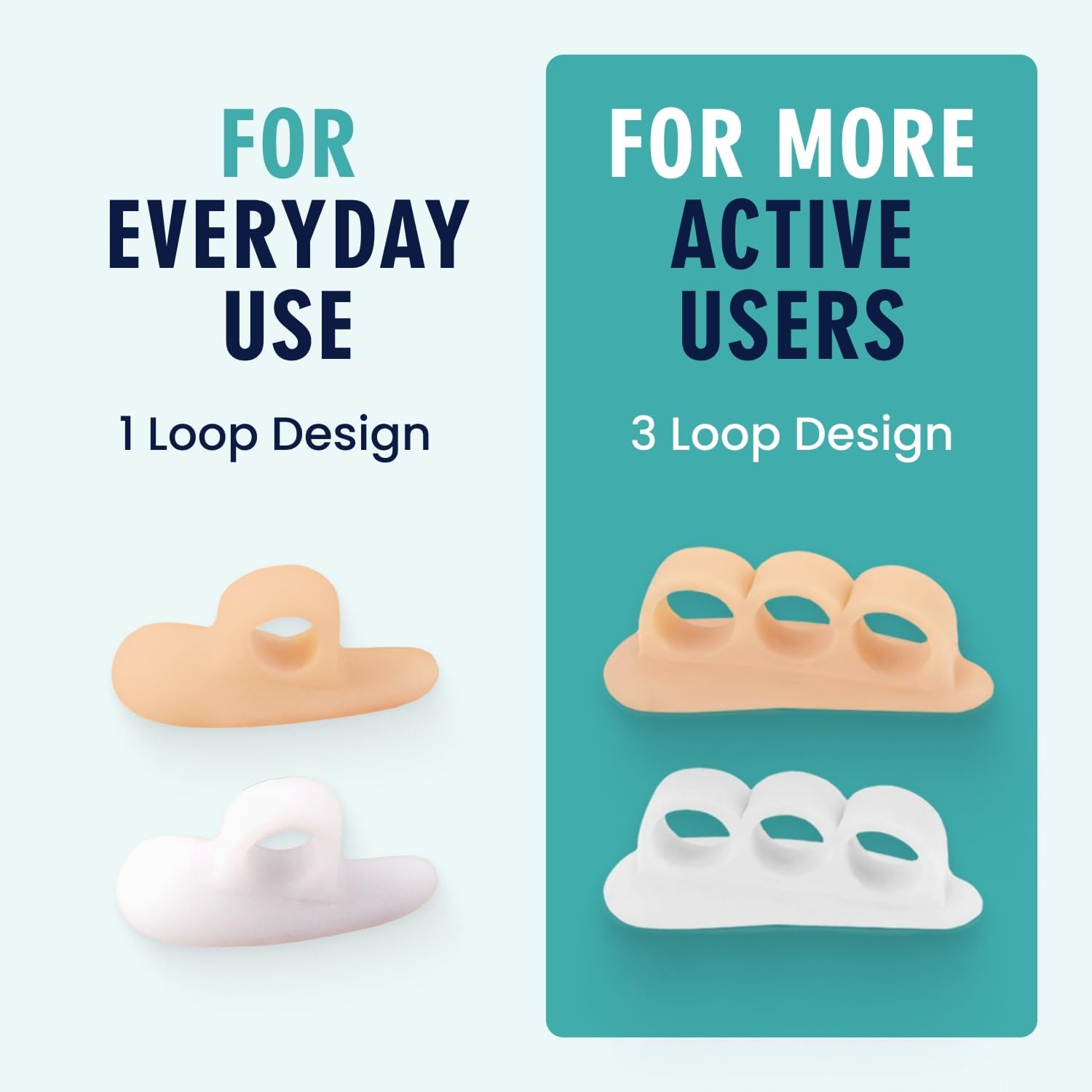 Durable-washable design of Dr. Frederick's Original hammer toe corrector cushions