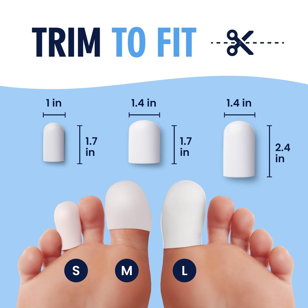 Reusable washable toe protectors for daily wear and long-term use