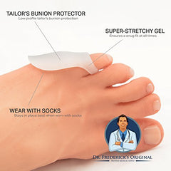Dr Frederick's Original Tailors Bunion Pads protect the pinky toe and reduce rubbing.