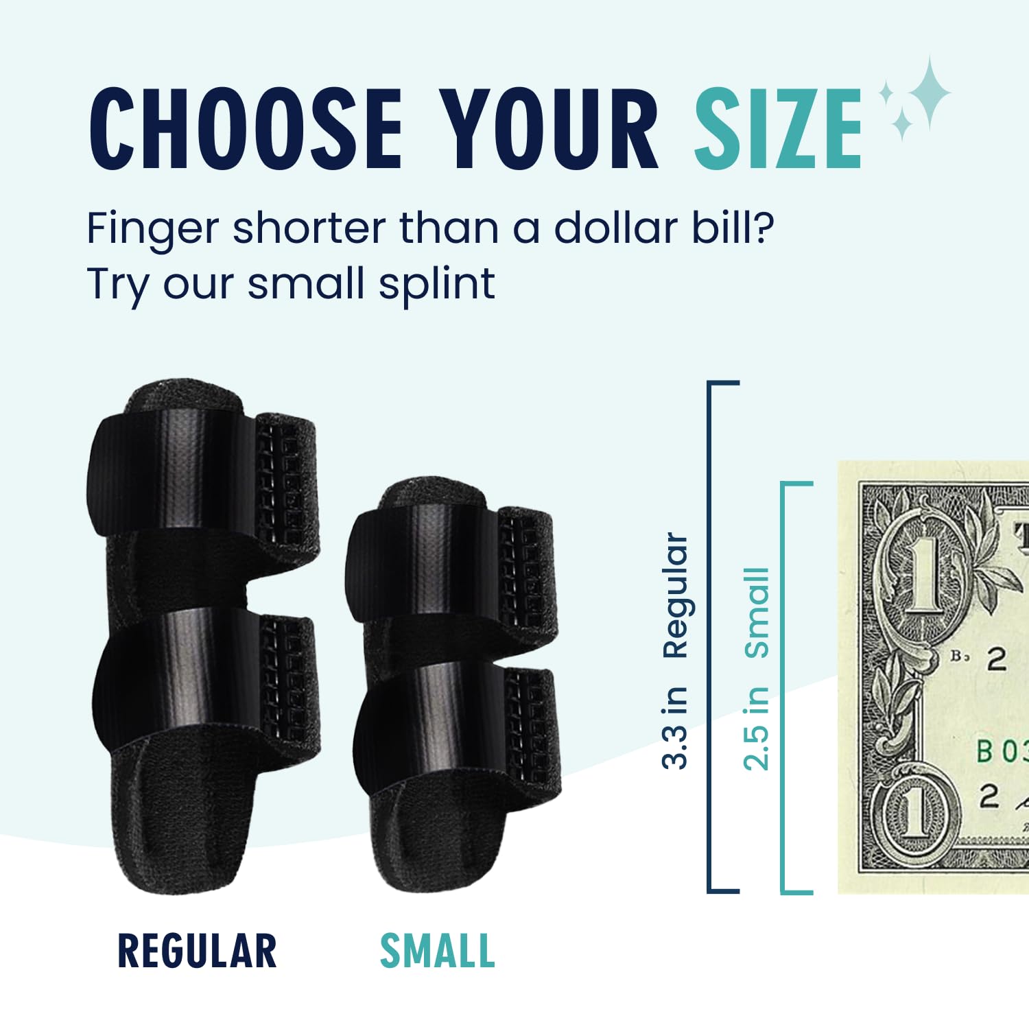 Dr. Frederick's Original trigger finger splint is compact and lightweight for daily wear.