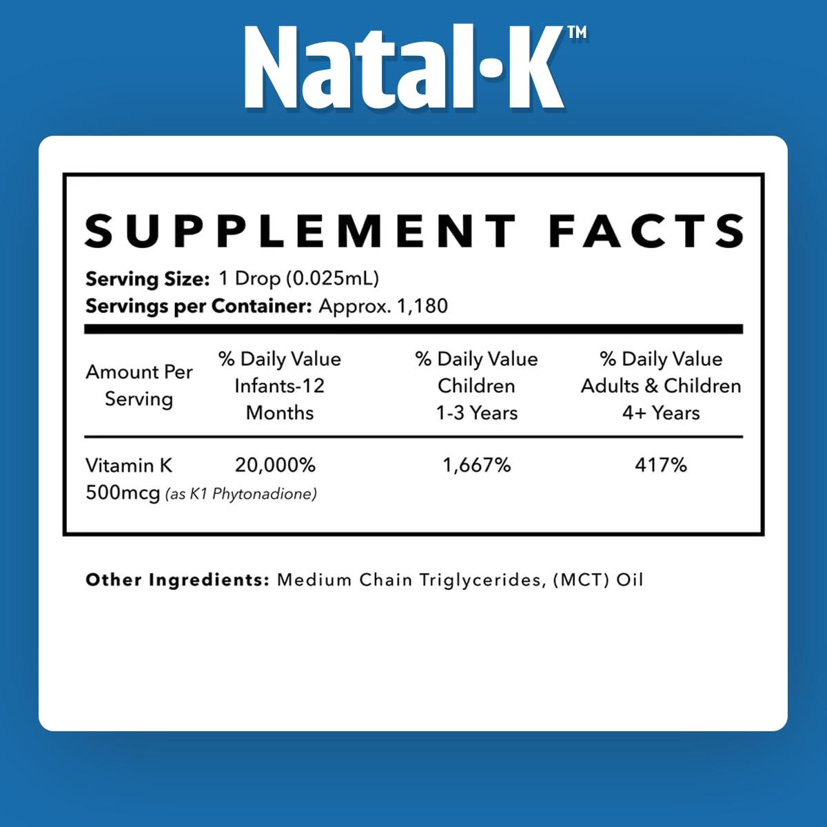 Natal K drops mixed with breast milk for easy feeding.