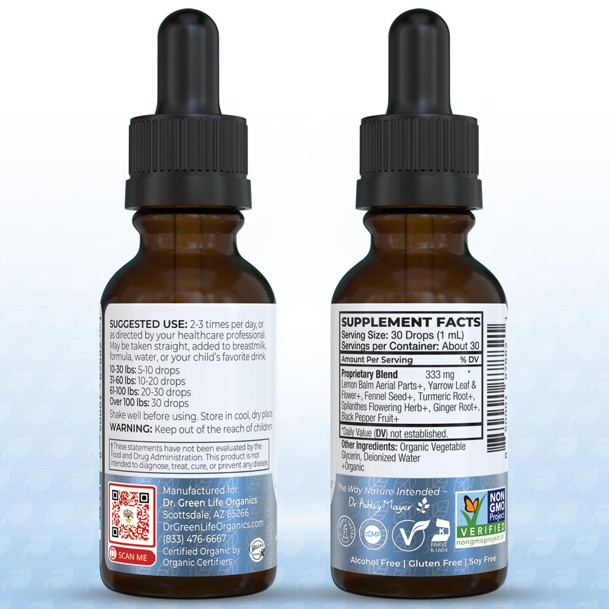 Packaging and label of Nature Profen highlighting organic formula
