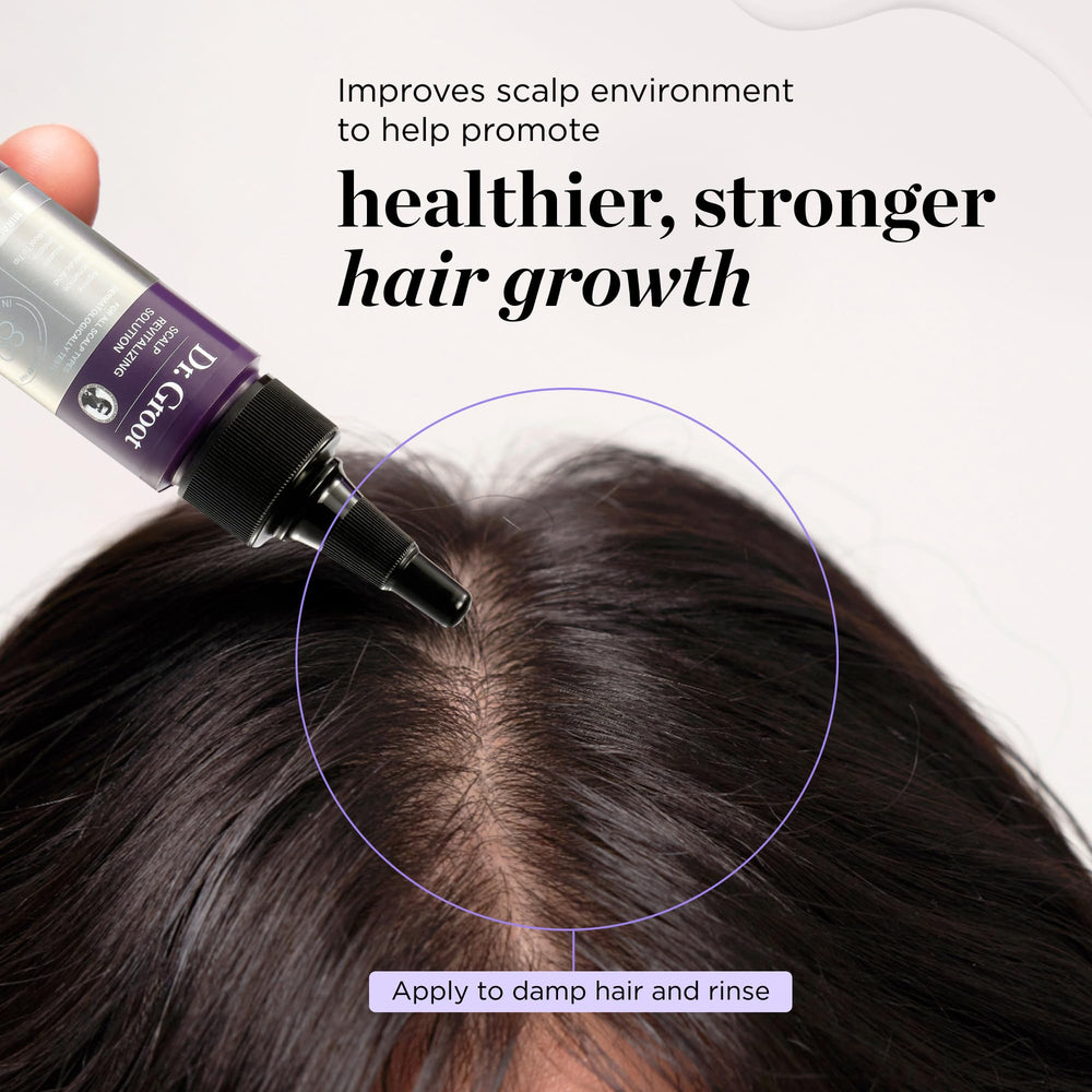 Dr Groot biotin-rosemary blend jar emphasizes nourishing hair strengthening ingredients