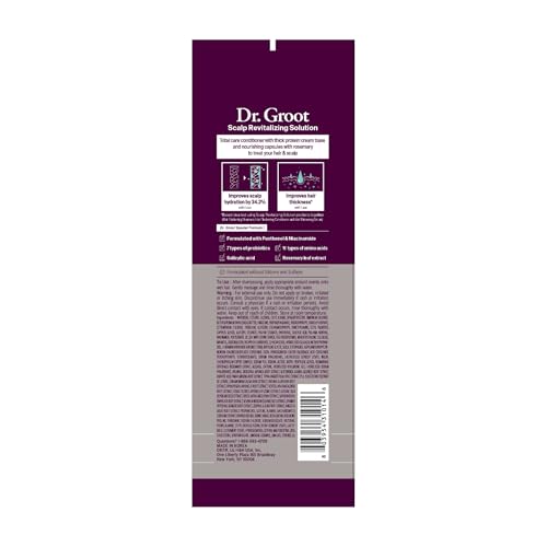 Creamy texture of Dr. Groot conditioner ready for detangling