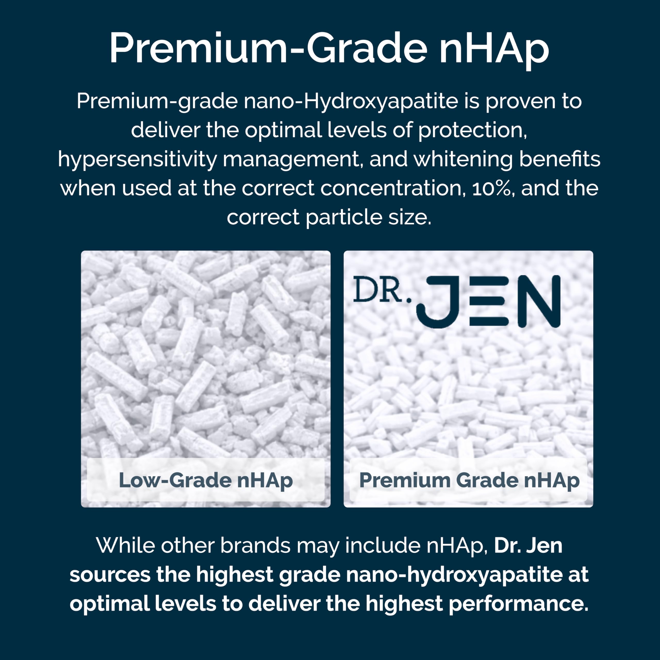 Dr Jen fluoride-free toothpaste in a brushing scene shows gentle, foam-free action.