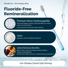 Dr Jen toothpaste with xylitol and glycerin keeps breath fresh