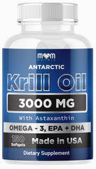 Dr. JOEL'S MOM NUTRIX Antarctic krill oil bottle showcasing high EPA and DHA for daily wellness.