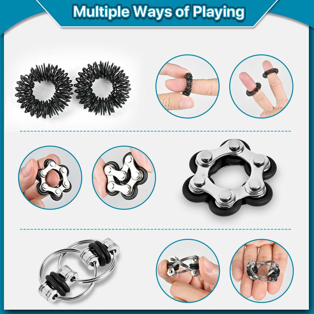 Dr.Kbder anxiety rings help calm nerves and idle hands at work.