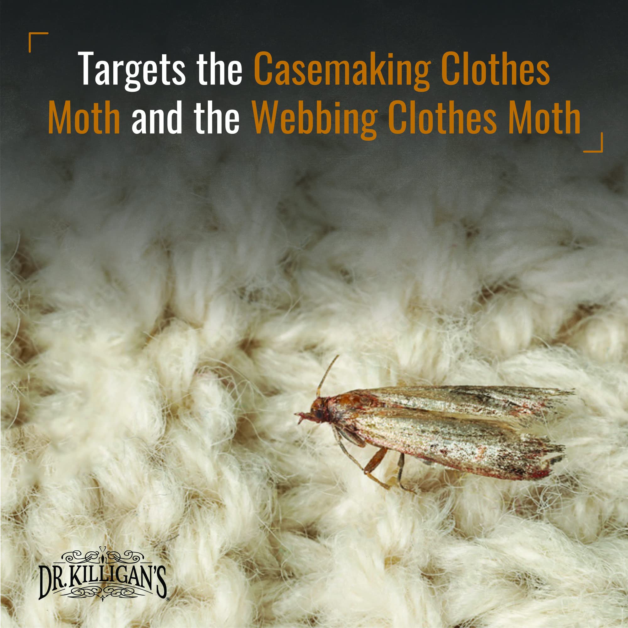Dr. Killigan's moth traps closet protection emphasizes safe fabric defense.