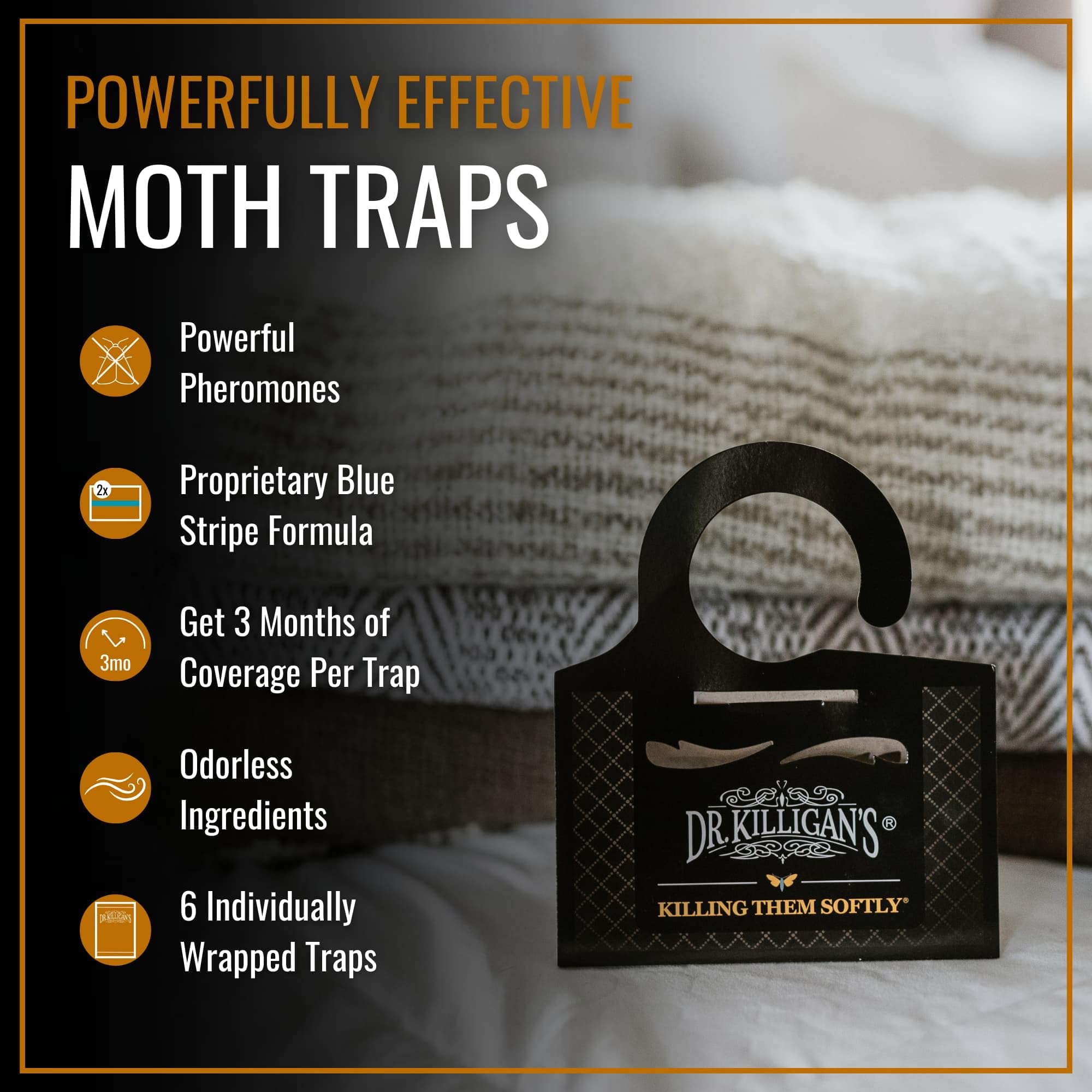 Dr. Killigan's moth traps two design options pack6 show stylish moth control.