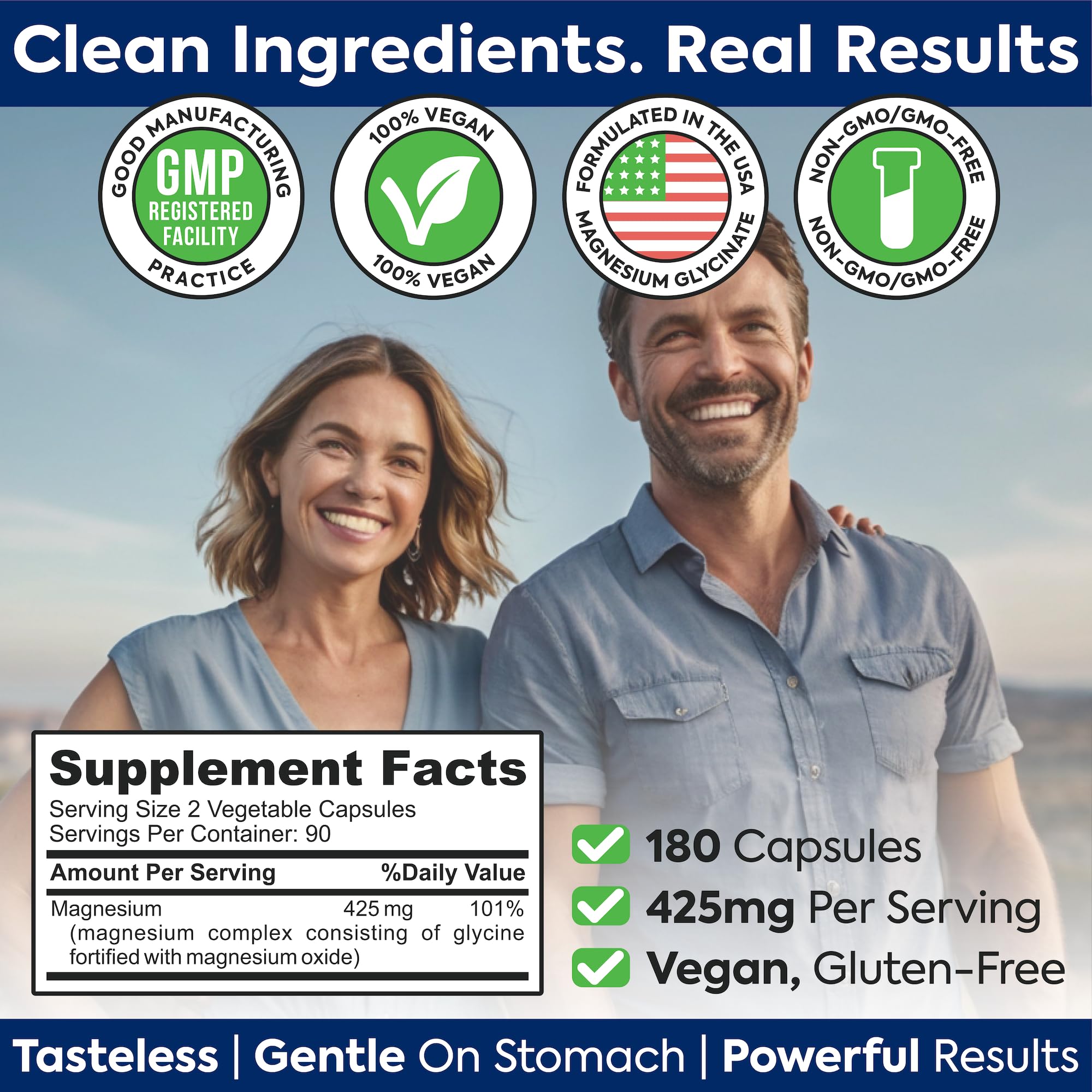 Premium bottle on wood background emphasizing vegan capsule format
