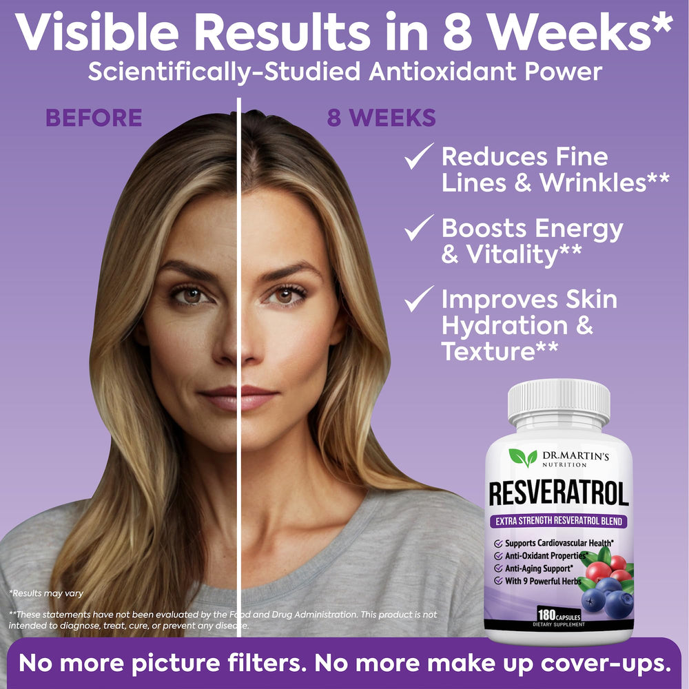 DR. MARTIN'S NUTRITION capsules on white background for easy daily dosing.
