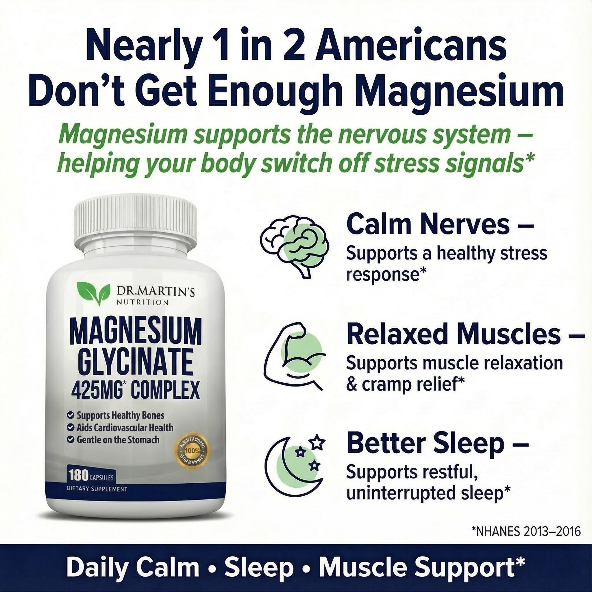 DR. MARTIN'S NUTRITION 180 vegan capsules pack for convenient daily supplementation